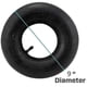 thumbnail image 2 of 9x3.50-4 Inner Tube Heavy Duty Tube For 9 Inch Pneumatic Tires, Electric Tricycle Elderly Electric, 2 of 5