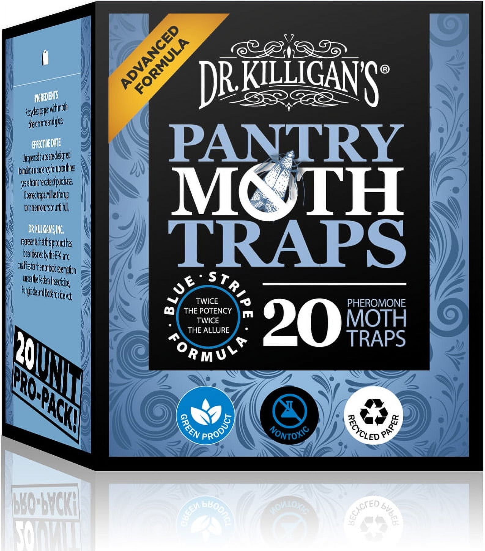 Dr. Killigan's Premium Pantry Moth Traps with Pheromones Prime