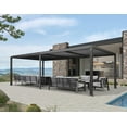 thumbnail image 2 of PURPLE LEAF Louvered Pergola 11.5' X 23.6' Outdoor Louvered Pergola Aluminum Oversize Pergola Gazebo Sun Shade Canopy with Adjustable Roof Pergola, 2 of 9