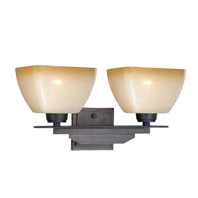 Vaxcel International W0113 Descartes II 2L Vanity - Architectural Bronze