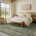 thumbnail image 4 of vfytbgnhj 8X10 Area Rugs for Living Room Bedroom Dining Room  Machine Washable Rug Floor Cover  Print Vintage Aesthetic Carpet  Low Pile Area Rug with Non Slip Rubber Backing  Blue, 4 of 8