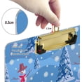 thumbnail image 4 of FMSHPON Christmas Snowman Xmas Tree Falling Snowflake Clipboard Hardboard Wood Nursing Clip Board and Pull for Standard A4 Letter 13x9 inches, 4 of 5