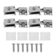 thumbnail image 1 of 4 Pack Glass Door Hinges Glass Cabinet Door Hinge Glass Wine Cabinet Hinge Glass Display Hinge, 1 of 5