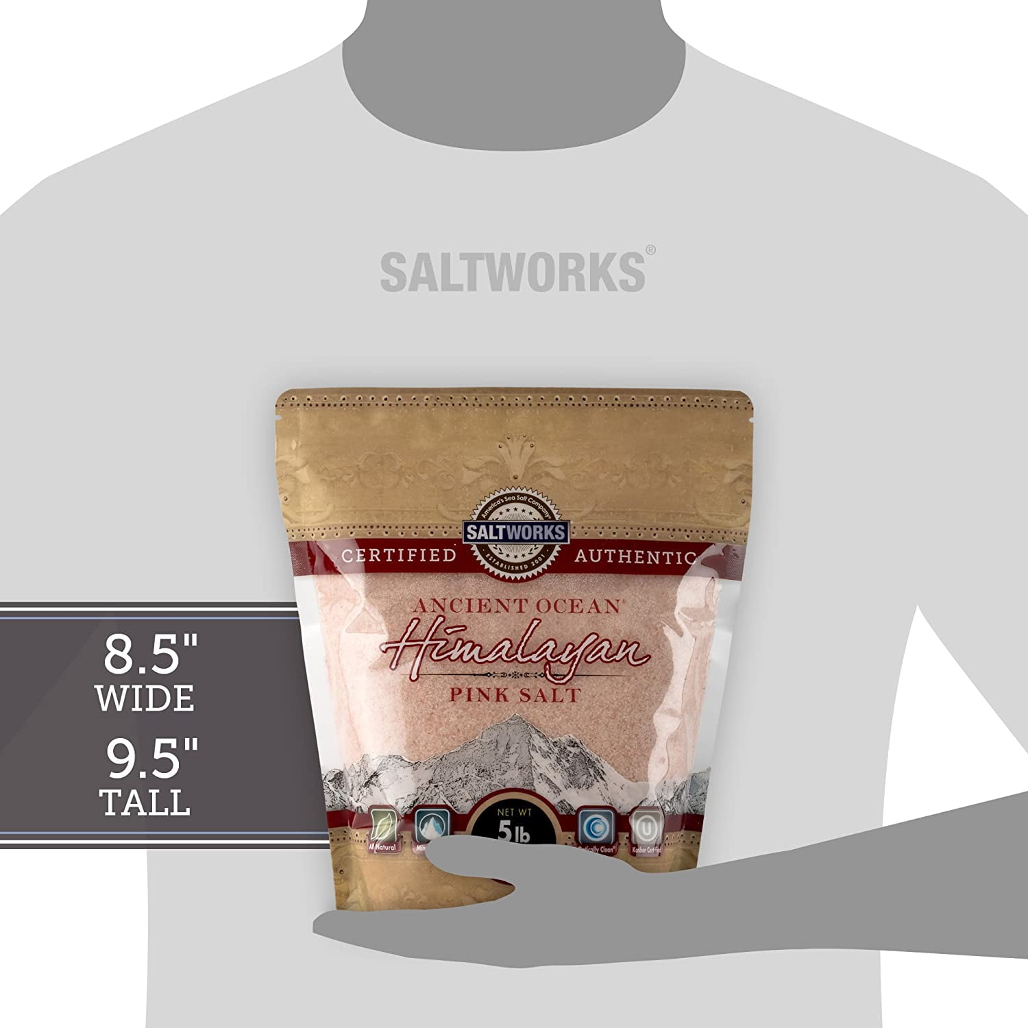 (Price/Each)Saltworks Fine Himalayan Pink Salt 5lb, 100450