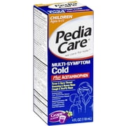 Pedia Care Plus Children's Multi-Symprom, Cold Grape Liquid, 4 FL OZ (Pack of 6)