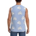 thumbnail image 4 of Balery Cute Poodle Dog Camisetas sin mangas para hombre, absorbe la humedad y protege contra el mal olor.-Small, 4 of 7