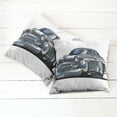 thumbnail image 6 of Ambesonne Cars Throw Pillow Cover 2 Pack, Retro Design Asymmetric, 18", Grey Dark Grey, 6 of 7