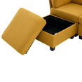 thumbnail image 5 of Modular Sectional Sofa, Freely Combinable 6-Seat Convertible Sectionals with Chaise, U Shaped Oversized Sectional Couches with Storage Ottoman for Home Apartment Office (Yellow), 5 of 10