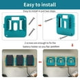thumbnail image 3 of 5PCS Battery Holder, for 18V Battery, Battery Wall Mount Dock Holder Storage, 3 of 8