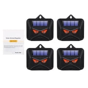 Lycxbfjia 4 X Solar Predator Guard Light Red Led Deterrent Light Night Animal Repeller