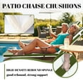 thumbnail image 3 of SDJPOI Outdoor Chaise Lounge Cushions, Patio Chaise Cushion with Headres for Pool Sand Beach, 3 of 6