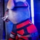 thumbnail image 2 of Bleacher Creatures Marvel Deadpool 3 Dogpool 8"" Kuricha Sentado Peluche - Juguete suave inspirado en Chibi, 2 of 5