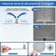 thumbnail image 4 of Regaderas para Baño con Brazo Extensible, 10" Cabeza de Ducha con Shower Head de Mano, [No Requiere Perforación], Regadera de Telefono para Baño de Alta Presion, con Accesorios, para Hogar, Hotel, 4 of 7