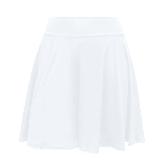 qolati Summer Pleated Mini Skirt Elastic High Waisted Tennis Skirt Casual Flowy Workout Skating Skirts
