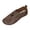Brown, variant on Womens Loafers Flat Shoes Comfortable Round Toe Slip on Breathable Button Detail Soft Walking Shoes for Everyday Elegance Black Size 7