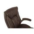 thumbnail image 4 of Faux Leather Mid Back Managers Office Chair in Cocoa Brown, 4 of 9