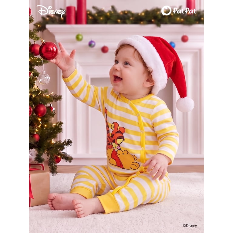 Disney Winnie the Pooh Striped Long Sleeve Romper photo 7