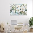 thumbnail image 3 of Stupell Industries Traditional Painted White Flowers in Leaves Canvas Art, 36 x 24, by Petals Prints Design, 3 of 8