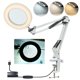 thumbnail image 4 of Neoglint Flexible abrazadera lámpara de mesa con 8x lupa brazo oscilante regulable LED luz de escri Neoglint  Lámpara de clip, 4 of 7