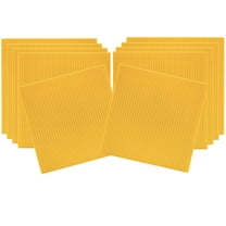 Slab Dream Lab 12"X12" Slab Lite Baseplate for All Major Building Bricks and Blocks (Yellow, 10-Pack)