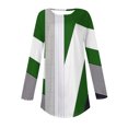 thumbnail image 5 of FAIWAD FAIWAD Women's Spring Tunic Tops Long Sleeve Round Neck Geometric Print Lightweight Tops, 5 of 5