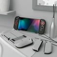 thumbnail image 4 of PlayVital AlterGrips Protective Slim Case for Nintendo Switch OLED, Ergonomic Grip Cover for Joycon, Dockable Hard Shell for Switch OLED w/Thumb Grip Caps & Button Caps - Classics NES Style, 4 of 9