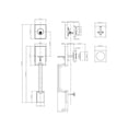 thumbnail image 6 of Bleecker Matte Black Door Handleset with Ridgeway Interior Knob HEPX951XEXJ, 6 of 7