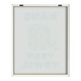 thumbnail image 4 of Kate and Laurel Blake Splish Splash Zoo Elephant Framed Printed Glass Wall Art by Heather Rosas, 16x20 Natural, Cute Animal Bathroom Wall Decor, 4 of 7