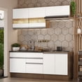 thumbnail image 2 of Cocina Integral 200cm Marrón/Blanco MADESA Glamy 07, 2 of 5