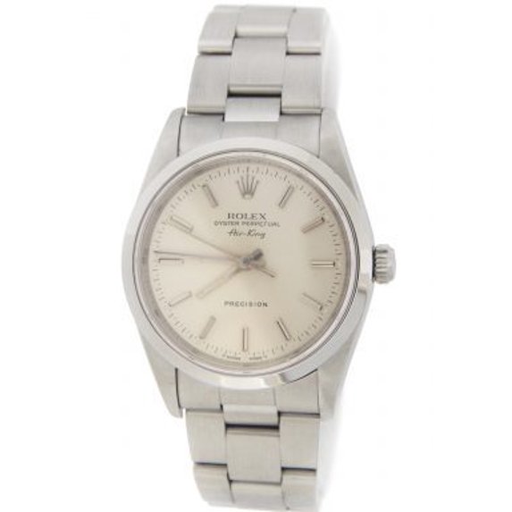 Pre-Owned Mens Rolex Stainless Steel Air-King Silver 14000
