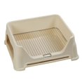 thumbnail image 2 of Serenable Dog Toilet, Dog Potty, Anti- Guard, Raised Fence with Wall, Potty Pan for , Small Animals, Outdoor , beige, 2 of 9