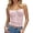 Pink, variant on Glisme Tank Tops For Women Plaid Crop Top Square Neck Lace Trim Gingham Tank Top Spaghetti Strap Shirt Going Out Corset Tops Softness Light Blue Top
