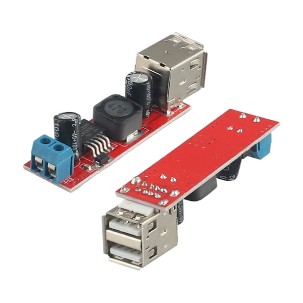 Convertisseur Abaisseur USB 6V-40V Vers 5V 3A – Double Chargeur Efficace 92%