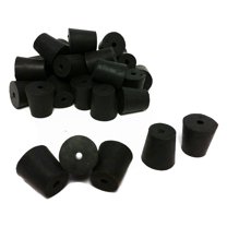 Stoppers Rubber, Size 3, 1-Hole. Pack 1-Pound.