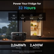 Anker SOLIX C2000X Gen 2 Portable Power Station, 2048Wh/2400W - Dark