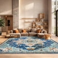 thumbnail image 5 of SAFAVIEH Madison Dalia Oriental Area Rug, Blue/Light Blue, 9' x 12', 5 of 16