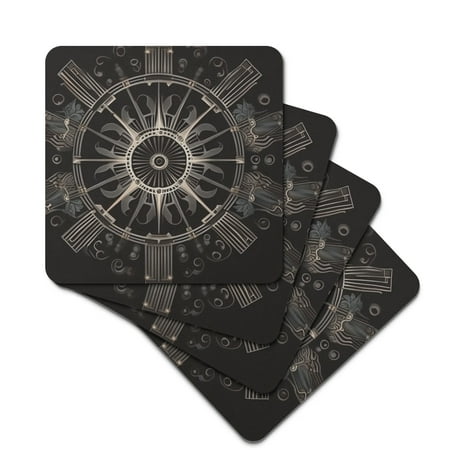 

Rubber Square Coasters with Technological Not Easily Deformed Soft and Have Thermal Insulation Properties