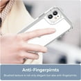 thumbnail image 3 of Case for iPhone 11 Case Slim Dropproof [Defend from Drop/Scratch/Slip/Fingerprint] Clear Acrylic Hard Back Soft TPU Bumper Hybrid Phone Cover for iPhone 11-Crystal Clear, 3 of 16