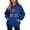 Royal Blue, variant on Women's Christmas Letter Hooded Sweatshirt, Merry and Bright Design, Comfortable Long Sleeve Pullover for Women, Festive Holiday Wear,Light Gray,XL
