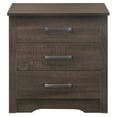 thumbnail image 3 of Cterwk Nightstand Beside Table with 3 Drawers , Dark Brown, 3 of 4