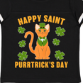 thumbnail image 4 of Inktastic St. Patrick's Day Happy Saint Purrtrick's Day Boys or Girls Toddler T-Shirt, 4 of 5