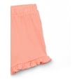 thumbnail image 3 of Garanimals Toddler Girl Ruffle Solid Rib Shorts, Sizes 18M-5T, 3 of 3