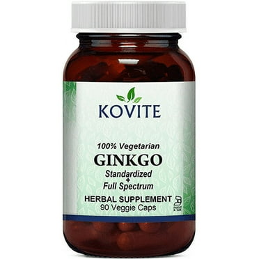 Kovite Kosher Standardized Ginkgo Biloba Extract 460 mg - 90 Vegetable Capsules