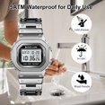thumbnail image 6 of SKMEI Men's Digital Stainless Steel Watch Backlit Multifunction Stopwatch Waterproof Sport Watches, 6 of 9