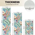 thumbnail image 4 of Green Pioneer Flower and Leaf Kitchen Rugs Sets Of 3,Kitchen Runner Rugs Non Skid Washable,Decorative Kitchen Floor Mats for Kitchen,Sink,Laundry,17"x30"+ 17"x47" + 17"x59", 4 of 6