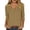 3/4 sleeve cotton linen tops for women-Khaki, variant on Plus Size 3/4 Sleeve Blouses for Women,Women's Tops Dressy Casual 3/4 Sleeve Shirts Summer Basic Solid Color Three Quarter Length Blouse Slim Fit Crewneck Pullover Tees