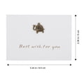 thumbnail image 2 of STRANDCHIC 20 Sets Season Greetings Cards With Envelopes White Silver Foil For Weddings And Graduations, 2 of 6