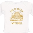 thumbnail image 4 of Inktastic Life's Better with Bees Boys or Girls Long Sleeve Baby Bodysuit, 4 of 5