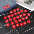thumbnail image 4 of Piriuuo 1-30 Number Tags Plastic Numbered Tags 35mm Round Numbered Key Tag with Metal Rings Numbered Marking Identification Tags for Home Office and Dormitory Keys Cabinet (Red), 4 of 5