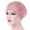 Pink, variant on Rhinestone Fold Thin Headscarf Hat Shiny Stetchy Women Wrap Hat Hair Accessories